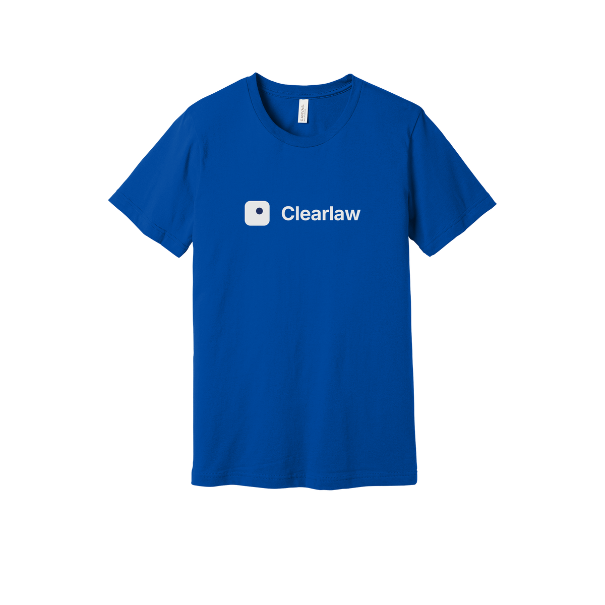 clearlaw-everyday-essentials-short-sleeve-tee-dtf-front-BC3001-trueroyal-flat-front