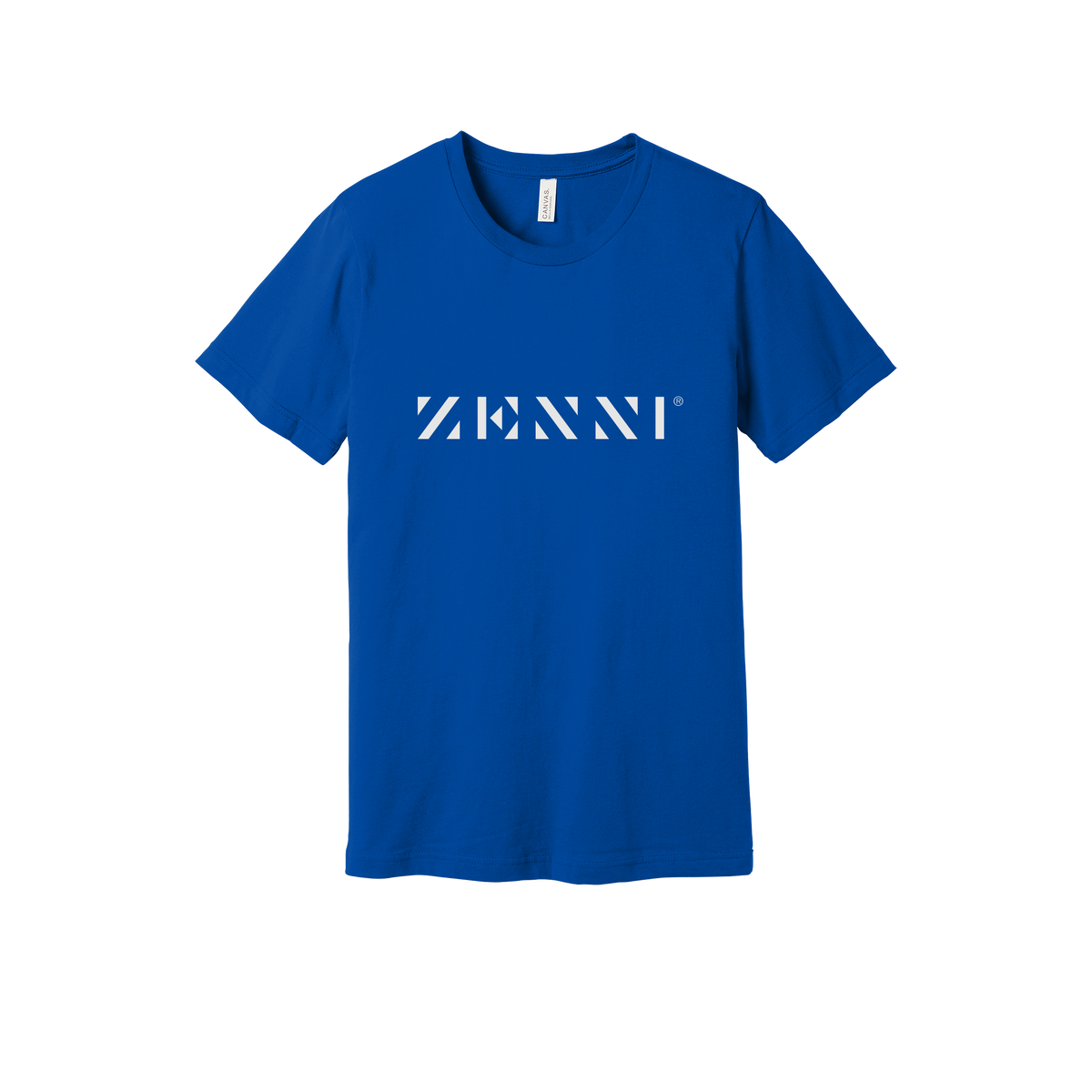 zennioptical-everyday-essentials-clinic-short-sleeve-tee-dtf-front-BC3001-trueroyal-flat-front