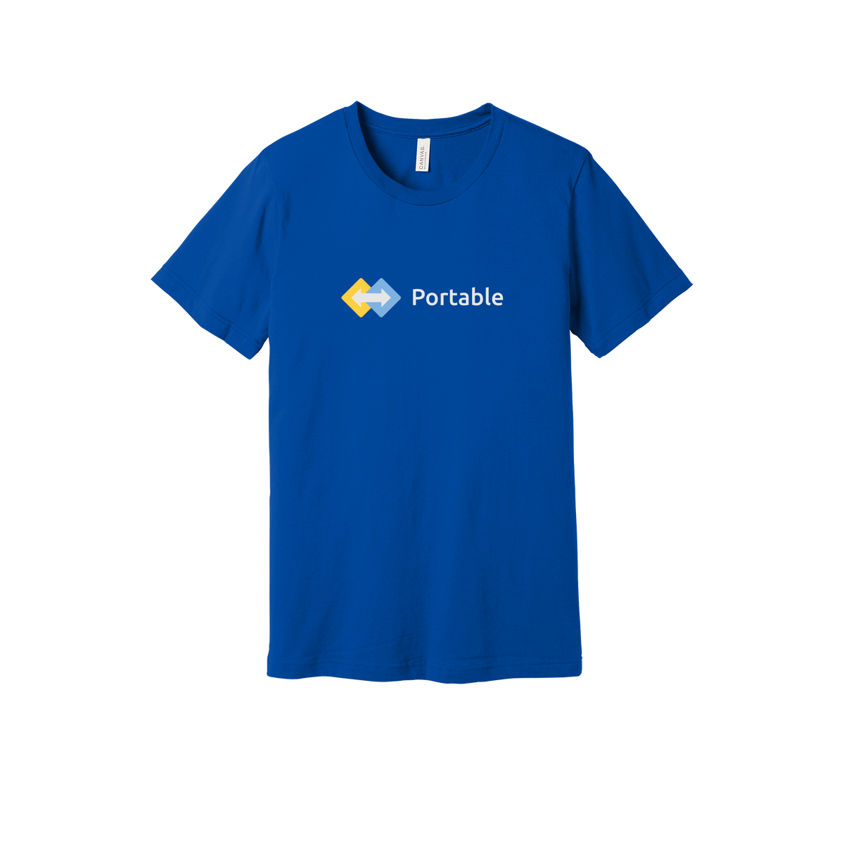 portable-everyday-essentials-short-sleeve-tee-dtf-front-BC3001-trueroyal-flat-front