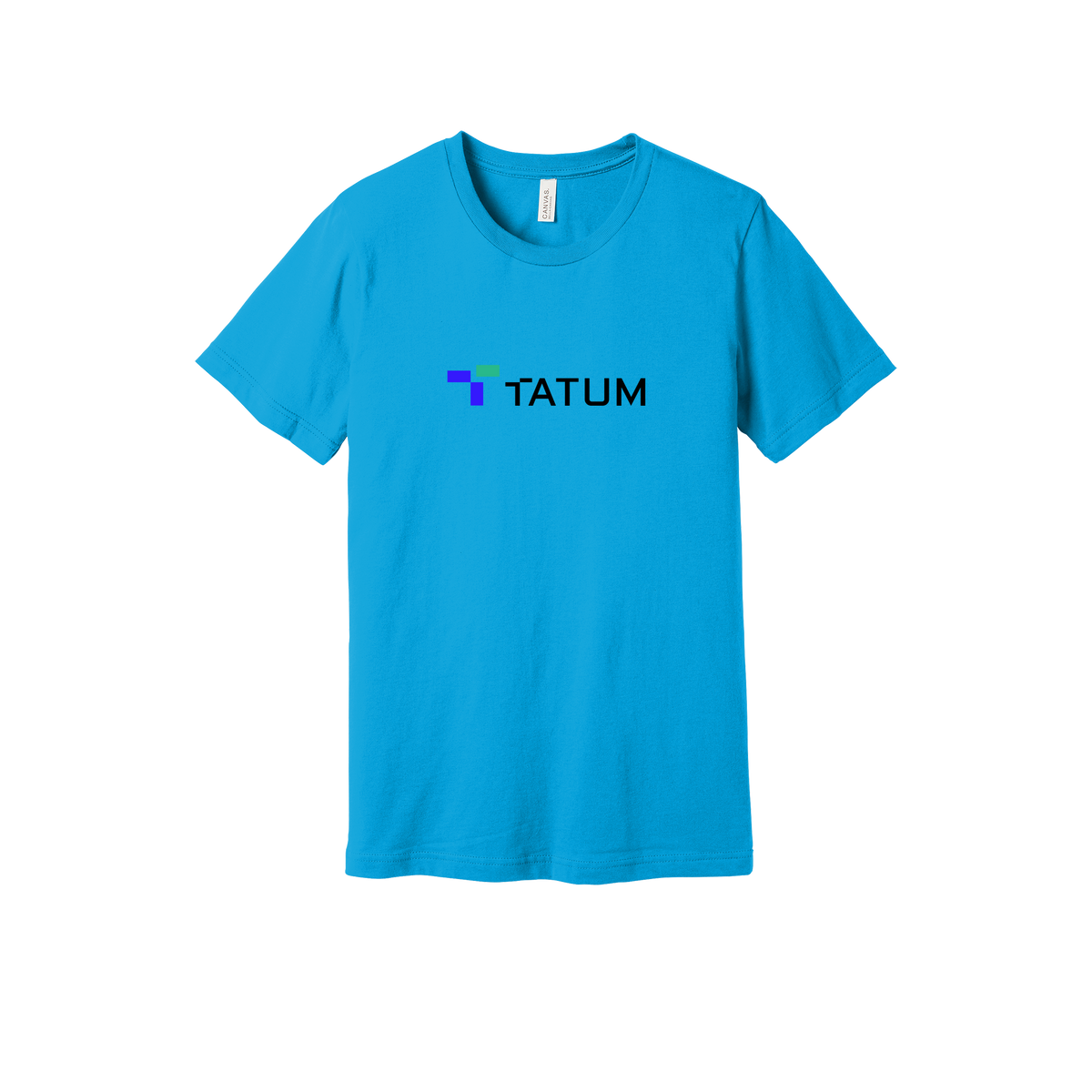 tatum-everyday-essentials-short-sleeve-tee-dtf-front-BC3001-turquoise-flat-front