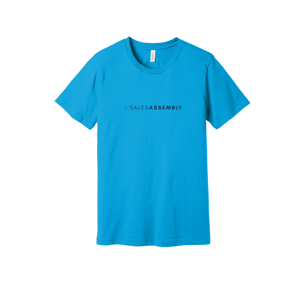 salesassembly-everyday-essentials-short-sleeve-tee-dtf-front-BC3001-turquoise-flat-front
