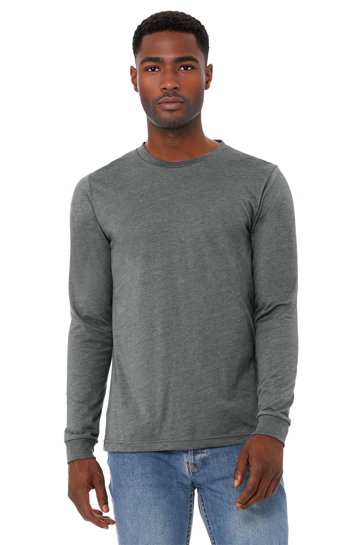 BELLA+CANVAS® Unisex Heather CVC Long Sleeve Tee BC3501CVC