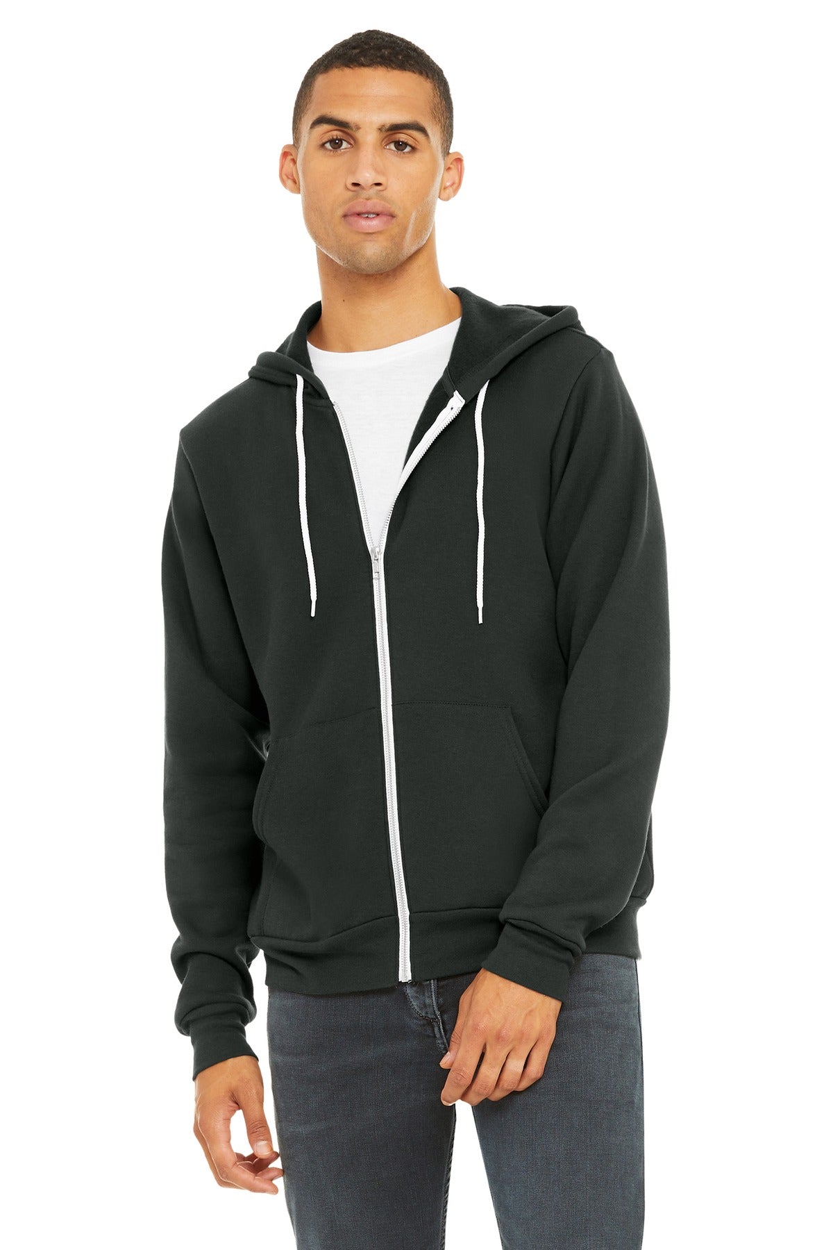 BELLA+CANVAS ® Unisex Sponge Fleece Full-Zip Hoodie. BC3739