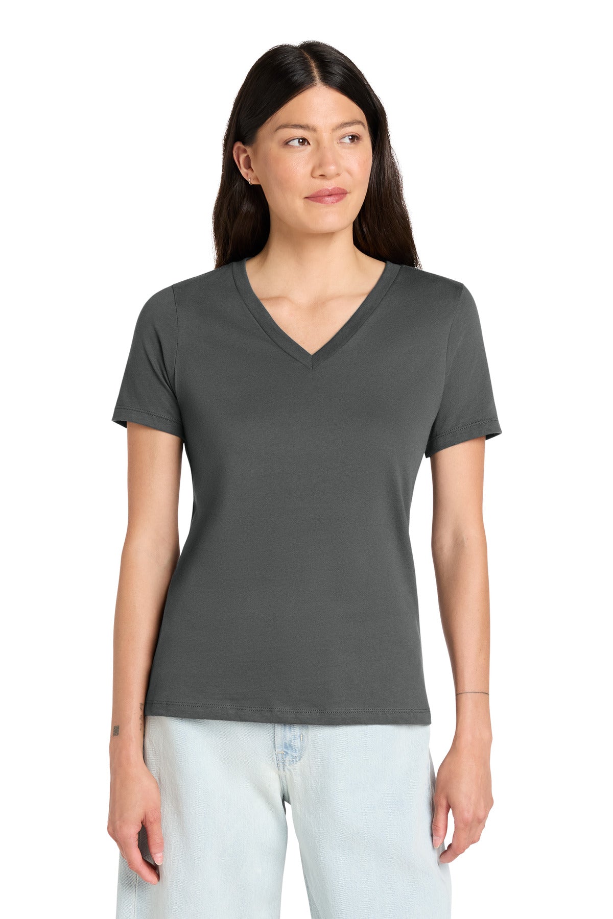BELLA+CANVAS ® Women's Relaxed Jersey Short Sleeve V-Neck Tee. BC6405