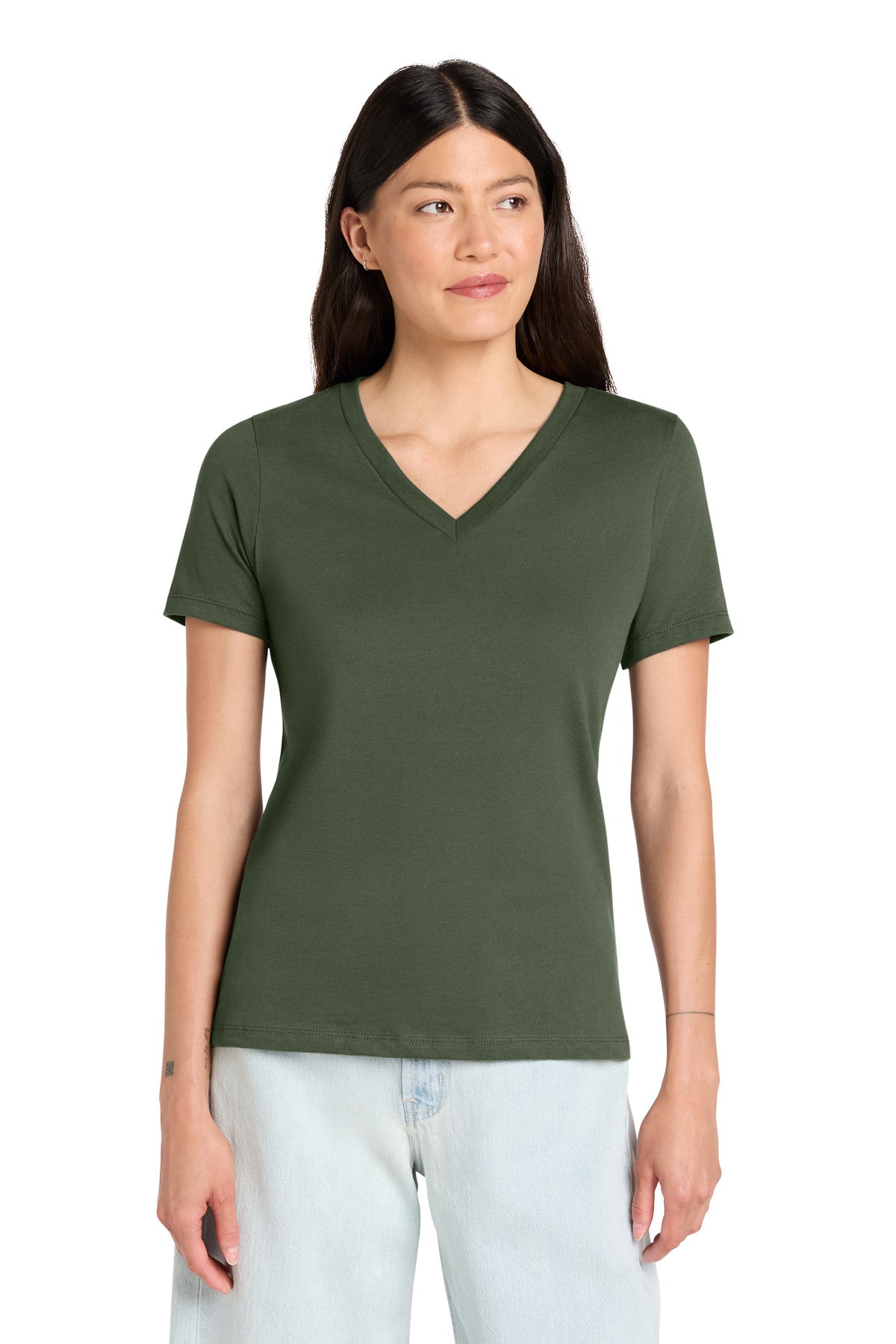 BELLA+CANVAS ® Women's Relaxed Jersey Short Sleeve V-Neck Tee. BC6405