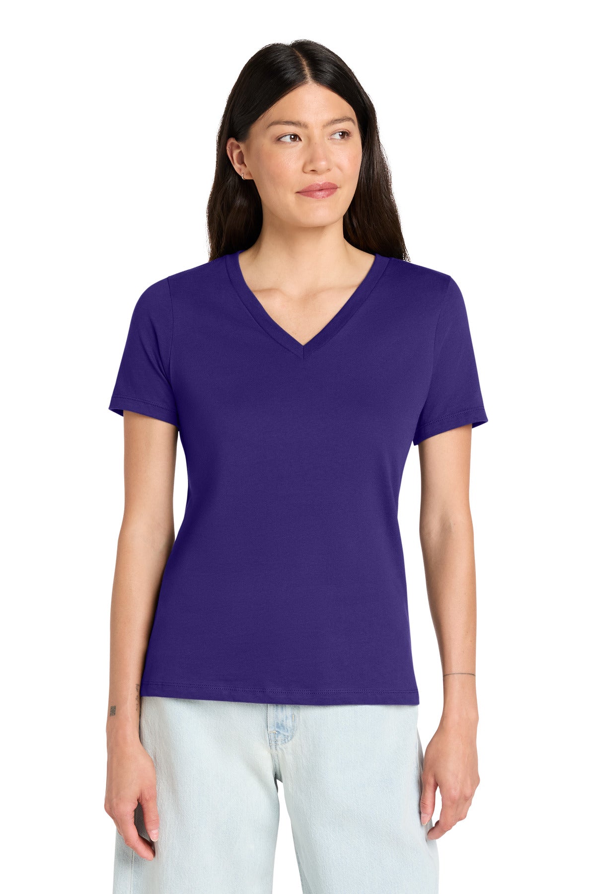 BELLA+CANVAS ® Women's Relaxed Jersey Short Sleeve V-Neck Tee. BC6405
