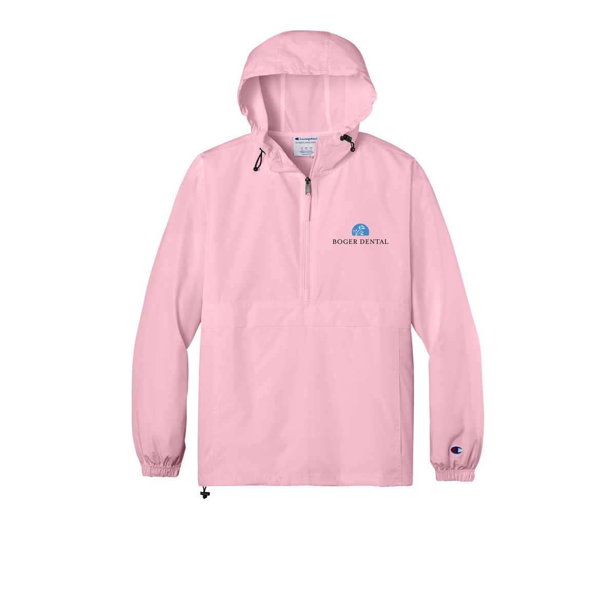 boger-dental-champion-packable-jacket-embroidery-leftchest-CO200-pinkcandy-flat-front