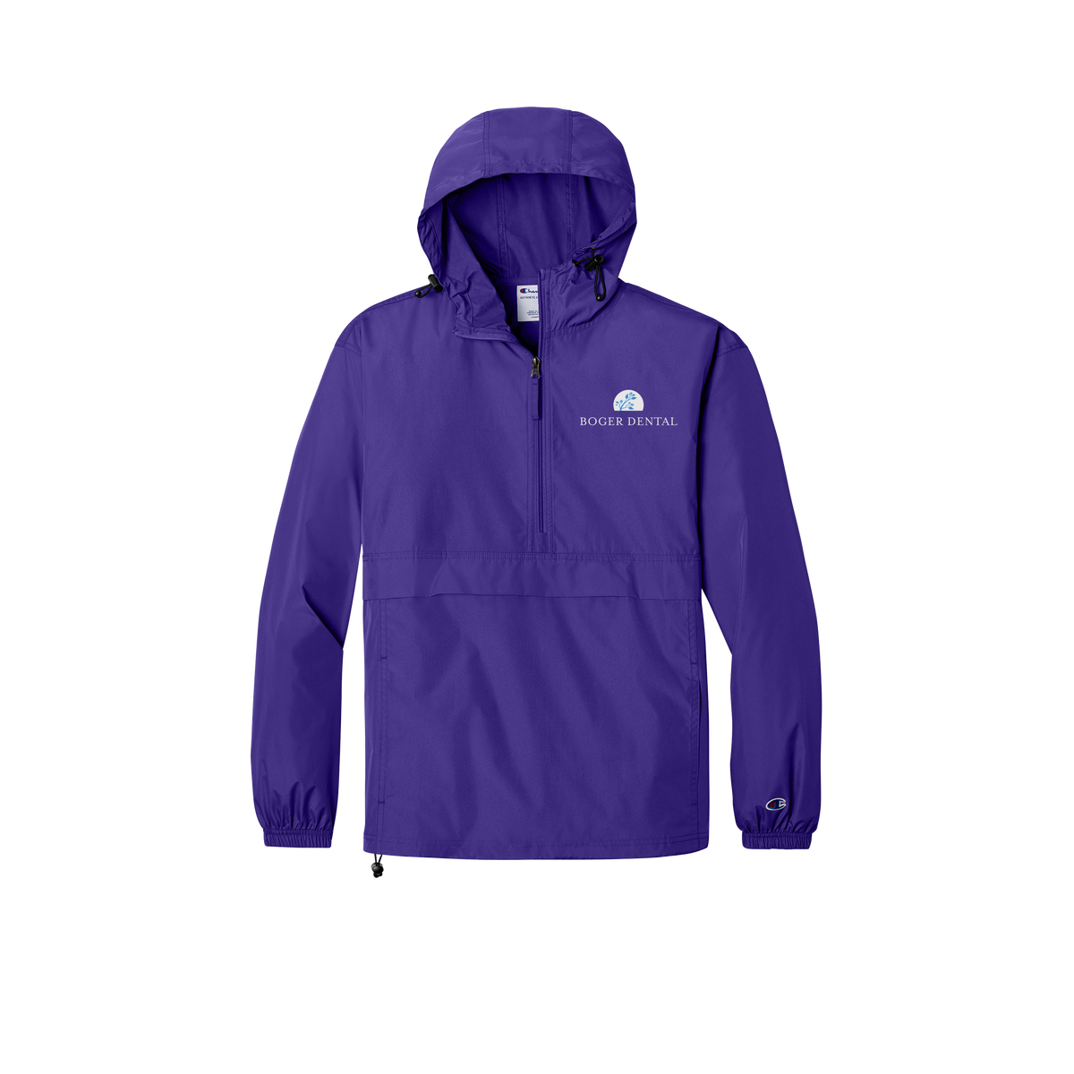 boger-dental-champion-packable-jacket-embroidery-leftchest-CO200-purple-flat-front