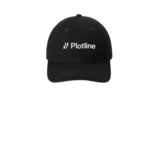 plotline-low-profile-dad-cap-embroidery-capfront-CP77-black-flat-front