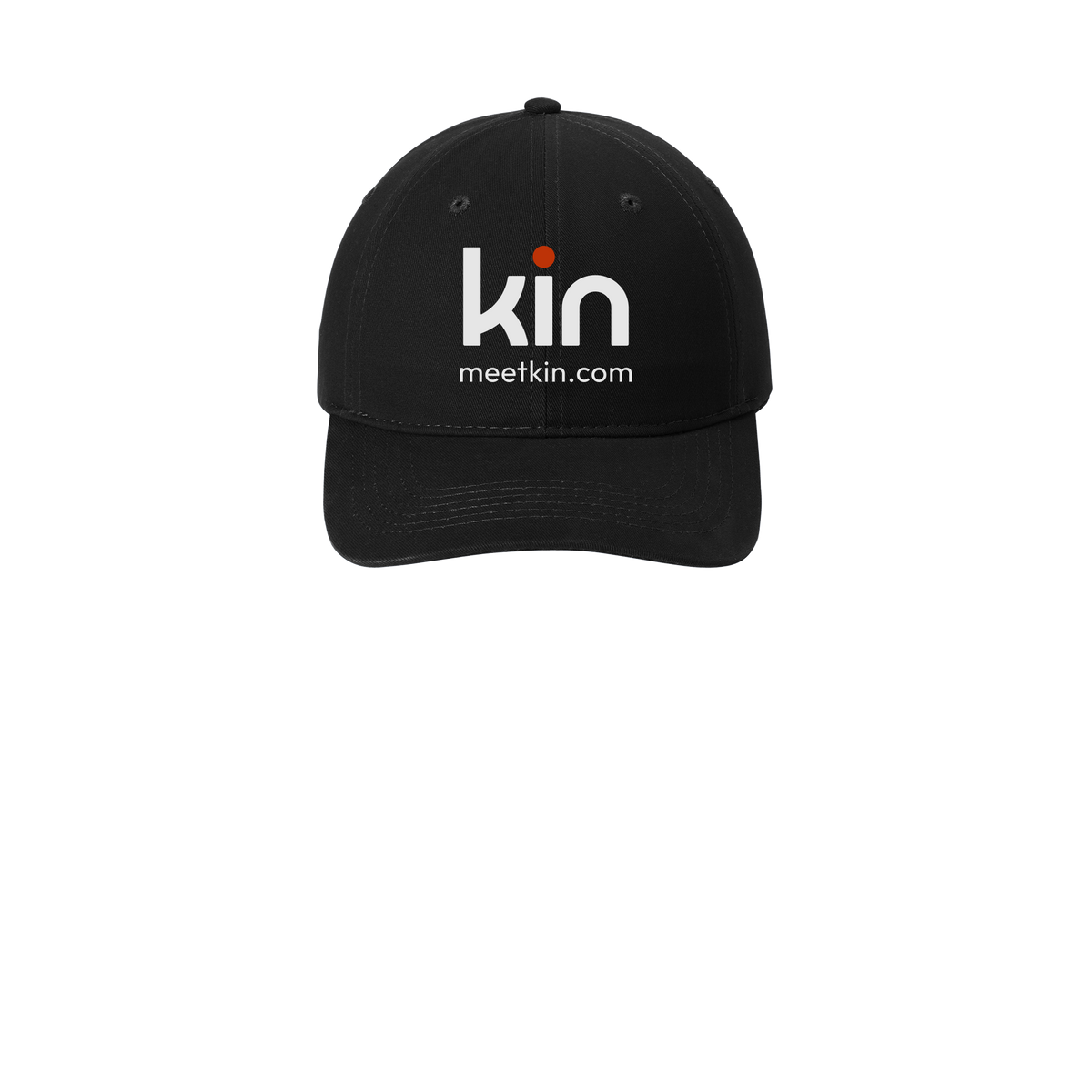 kin-low-profile-dad-cap-embroidery-capfront-CP77-black-flat-front