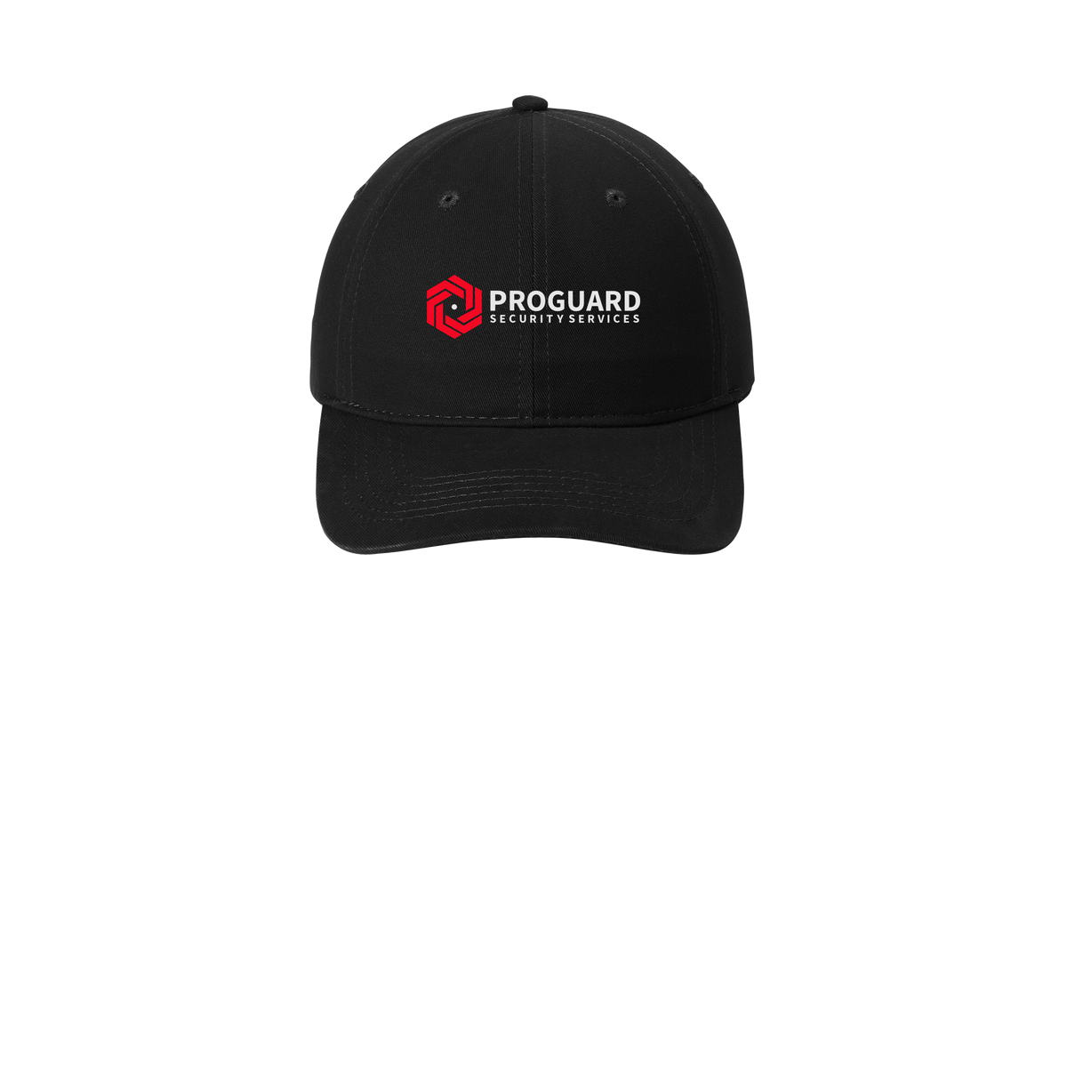 proguardsecurityservices-low-profile-dad-cap-embroidery-capfront-CP77-black-flat-front