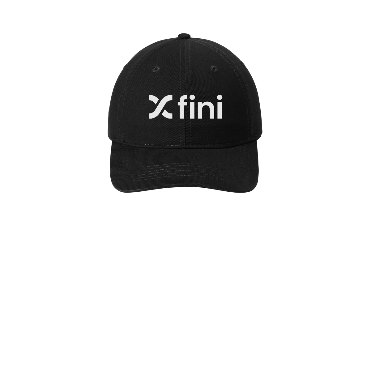 usefini-low-profile-dad-cap-embroidery-capfront-CP77-black-flat-front