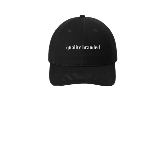qualitybranded-low-profile-dad-cap-embroidery-capfront-CP77-black-flat-front