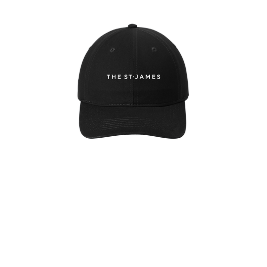 thestjames-low-profile-dad-cap-embroidery-capfront-CP77-black-flat-front