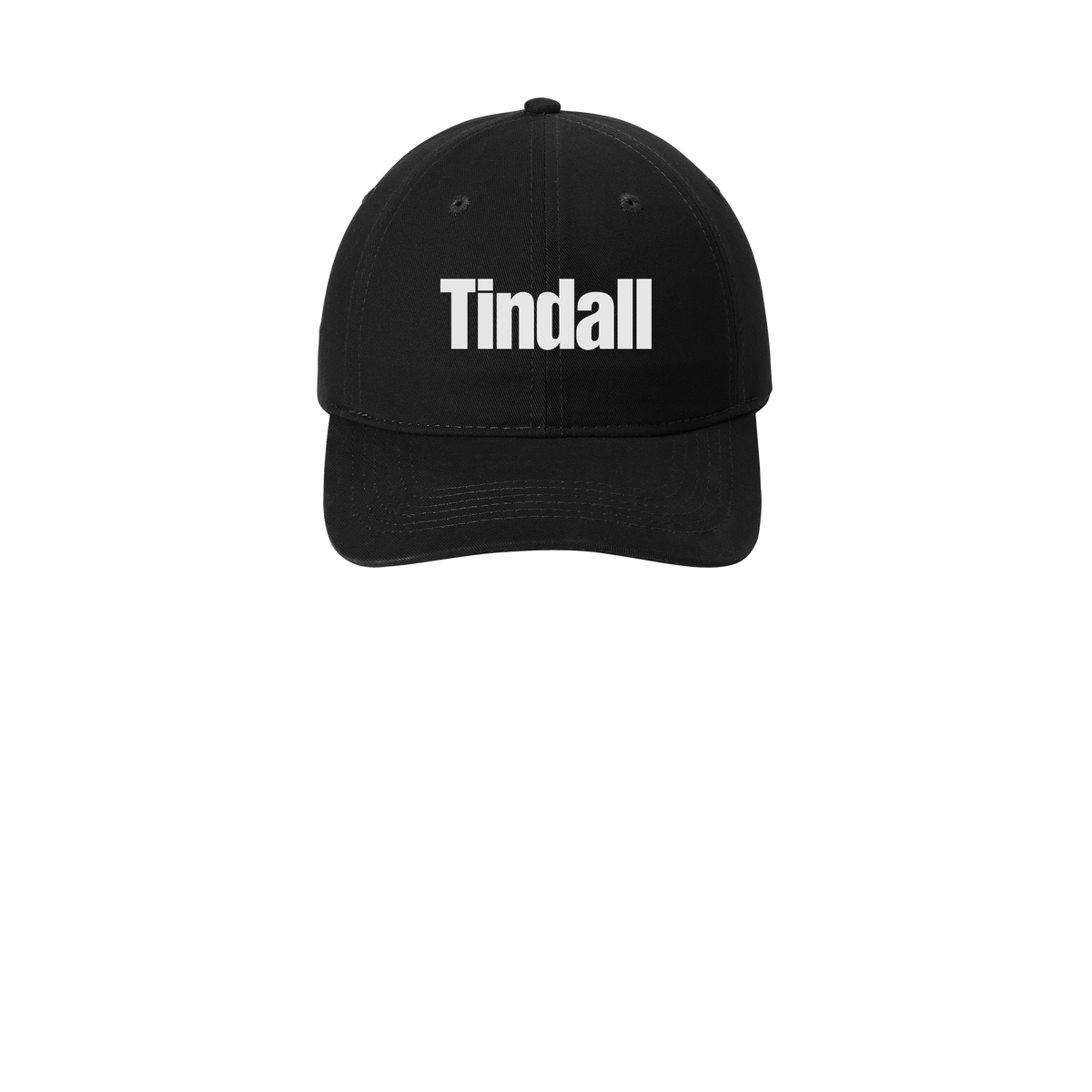 tindallcorp-low-profile-dad-cap-embroidery-capfront-CP77-black-flat-front