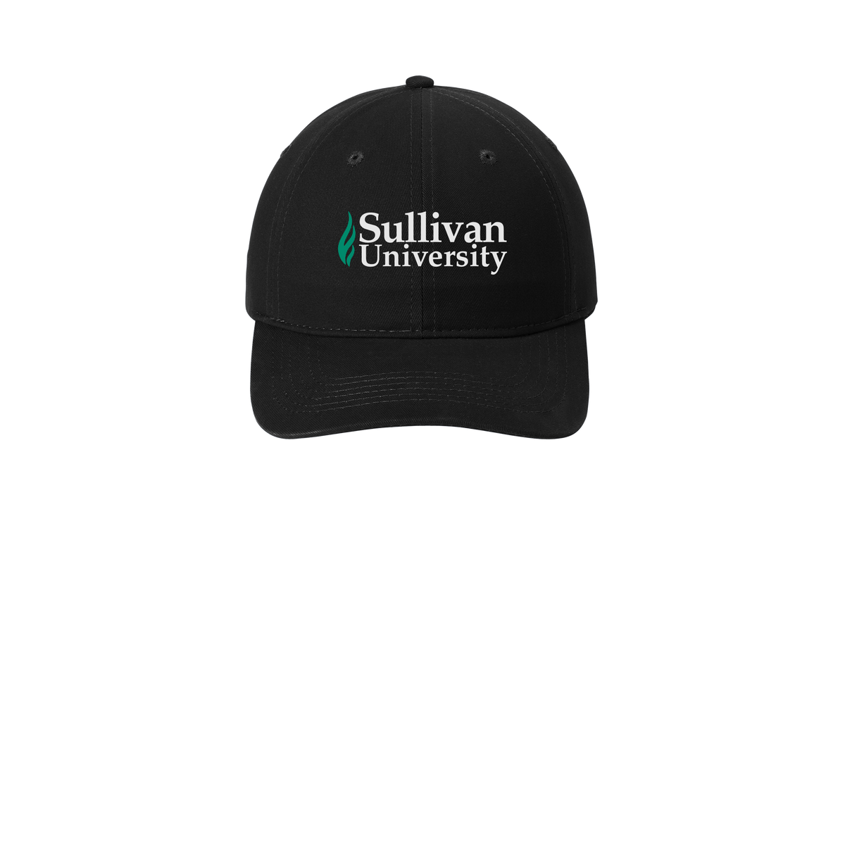 sullivan-low-profile-dad-cap-embroidery-capfront-CP77-black-flat-front