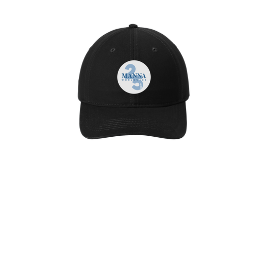 mannaworldwide-low-profile-dad-cap-embroidery-capfront-CP77-black-flat-front