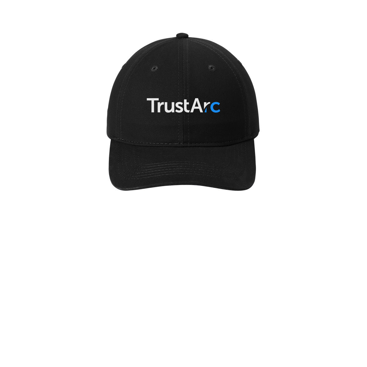 trustarc-low-profile-dad-cap-embroidery-capfront-CP77-black-flat-front