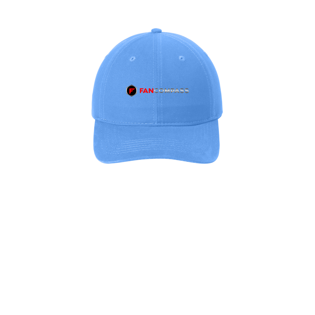 fancompass-low-profile-dad-cap-embroidery-capfront-CP77-carolinablue-flat-front