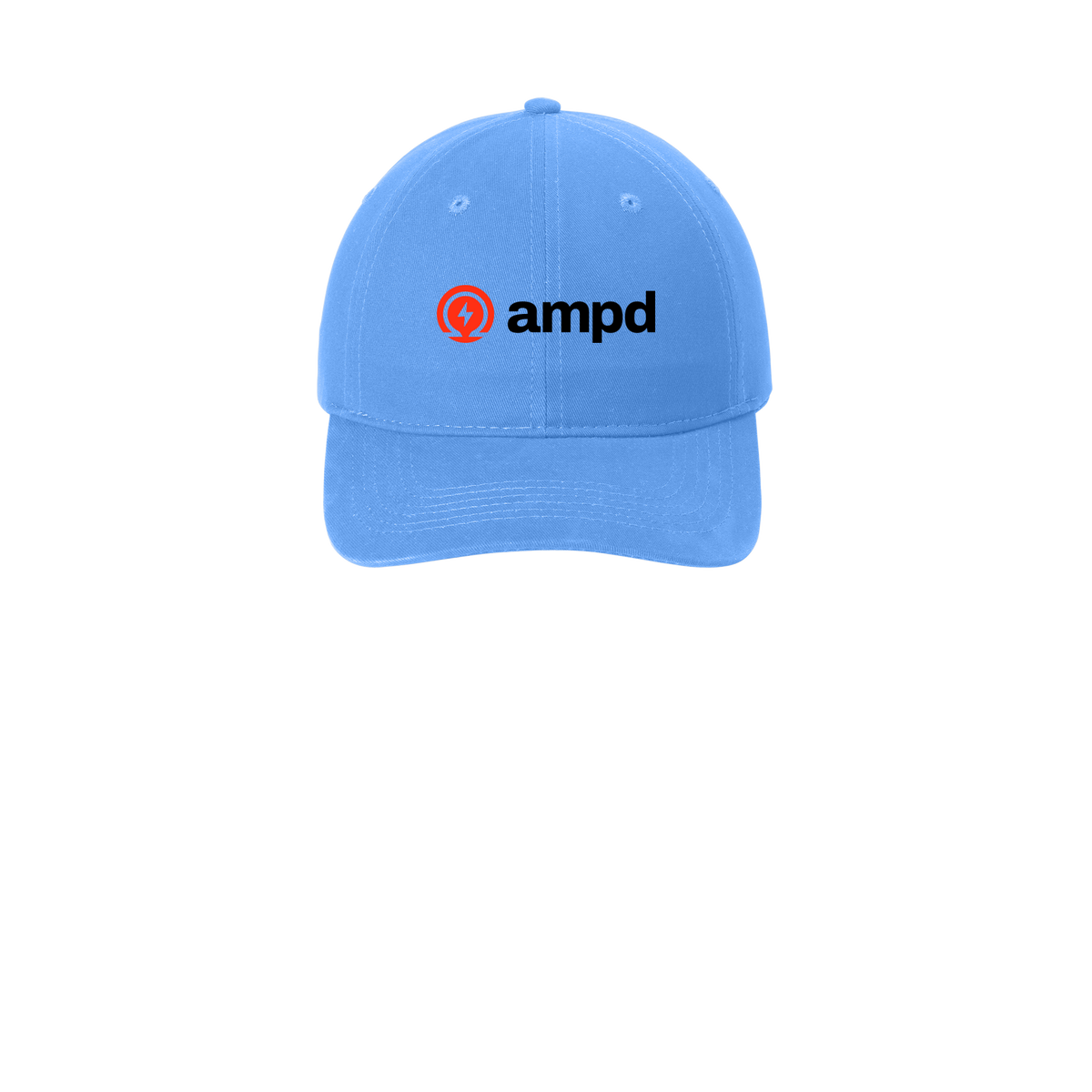 ampd-low-profile-dad-cap-embroidery-capfront-CP77-carolinablue-flat-front
