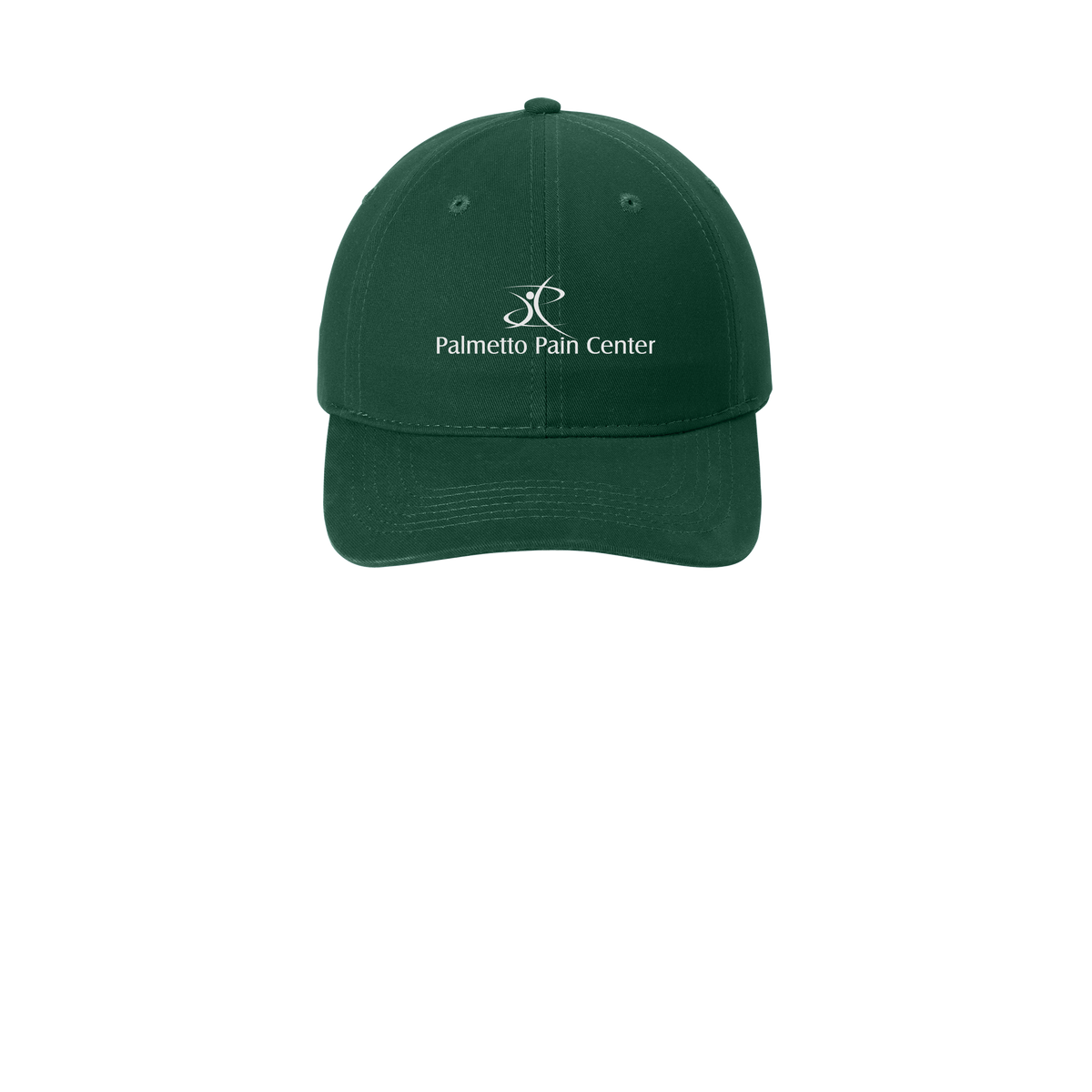 palmetto-pain-center-low-profile-dad-cap-embroidery-capfront-CP77-hunter-flat-front