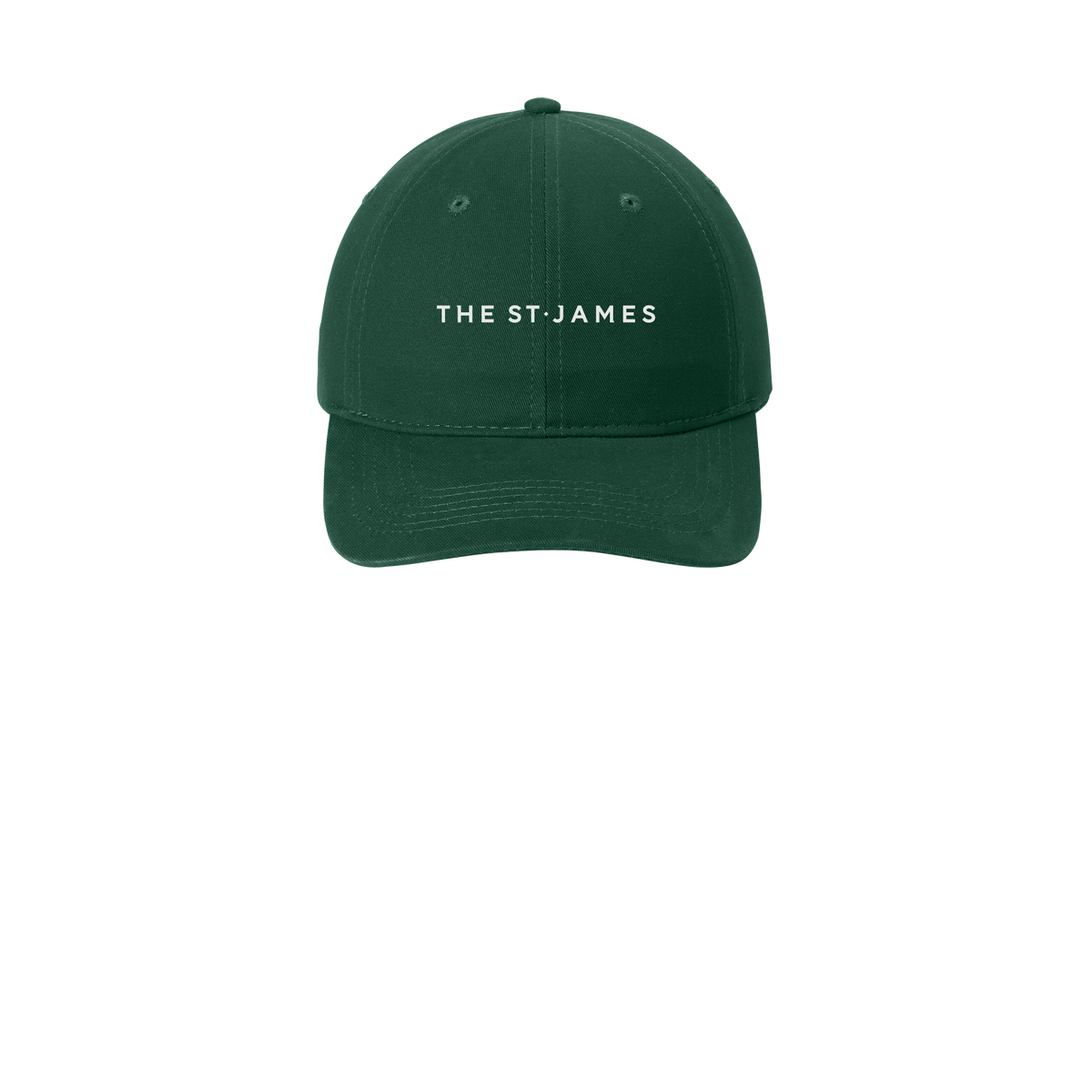 thestjames-low-profile-dad-cap-embroidery-capfront-CP77-hunter-flat-front
