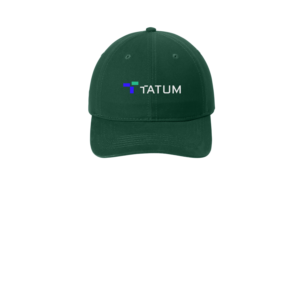 tatum-low-profile-dad-cap-embroidery-capfront-CP77-hunter-flat-front