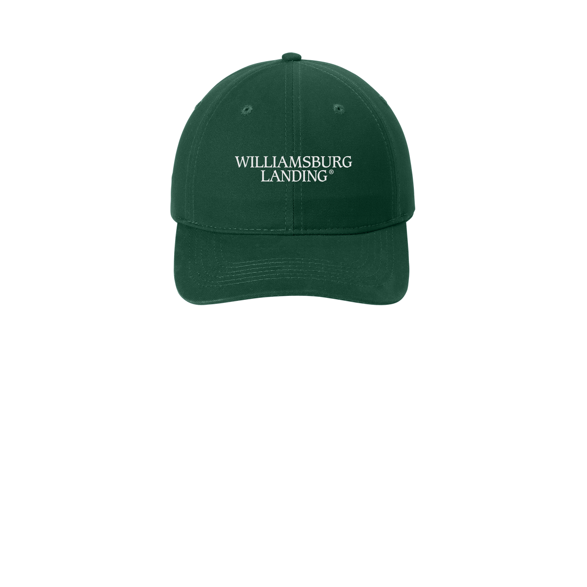 williamsburglanding-low-profile-dad-cap-embroidery-capfront-CP77-hunter-flat-front