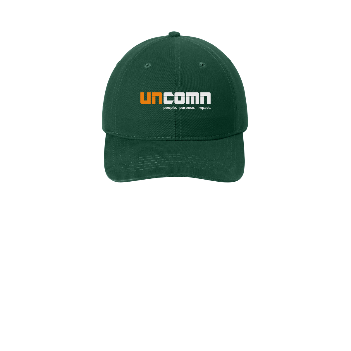 uncomn-low-profile-dad-cap-embroidery-capfront-CP77-hunter-flat-front