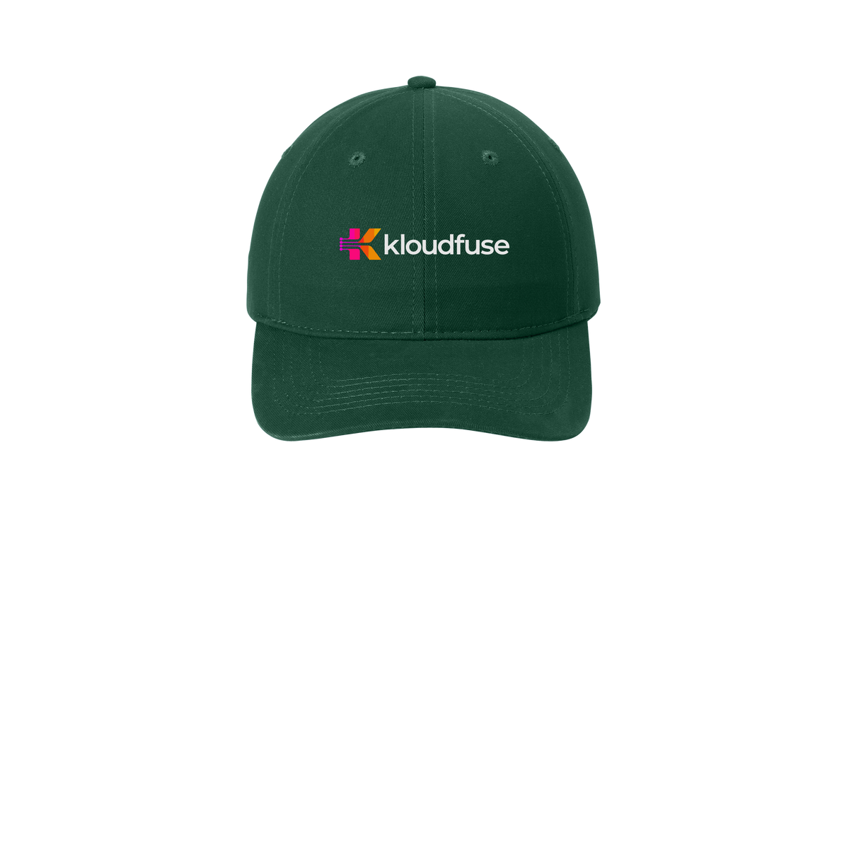 kloudfuse-low-profile-dad-cap-embroidery-capfront-CP77-hunter-flat-front