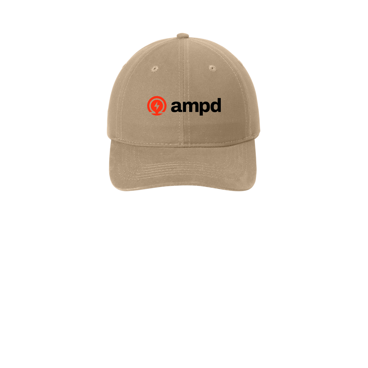 ampd-low-profile-dad-cap-embroidery-capfront-CP77-khaki-flat-front