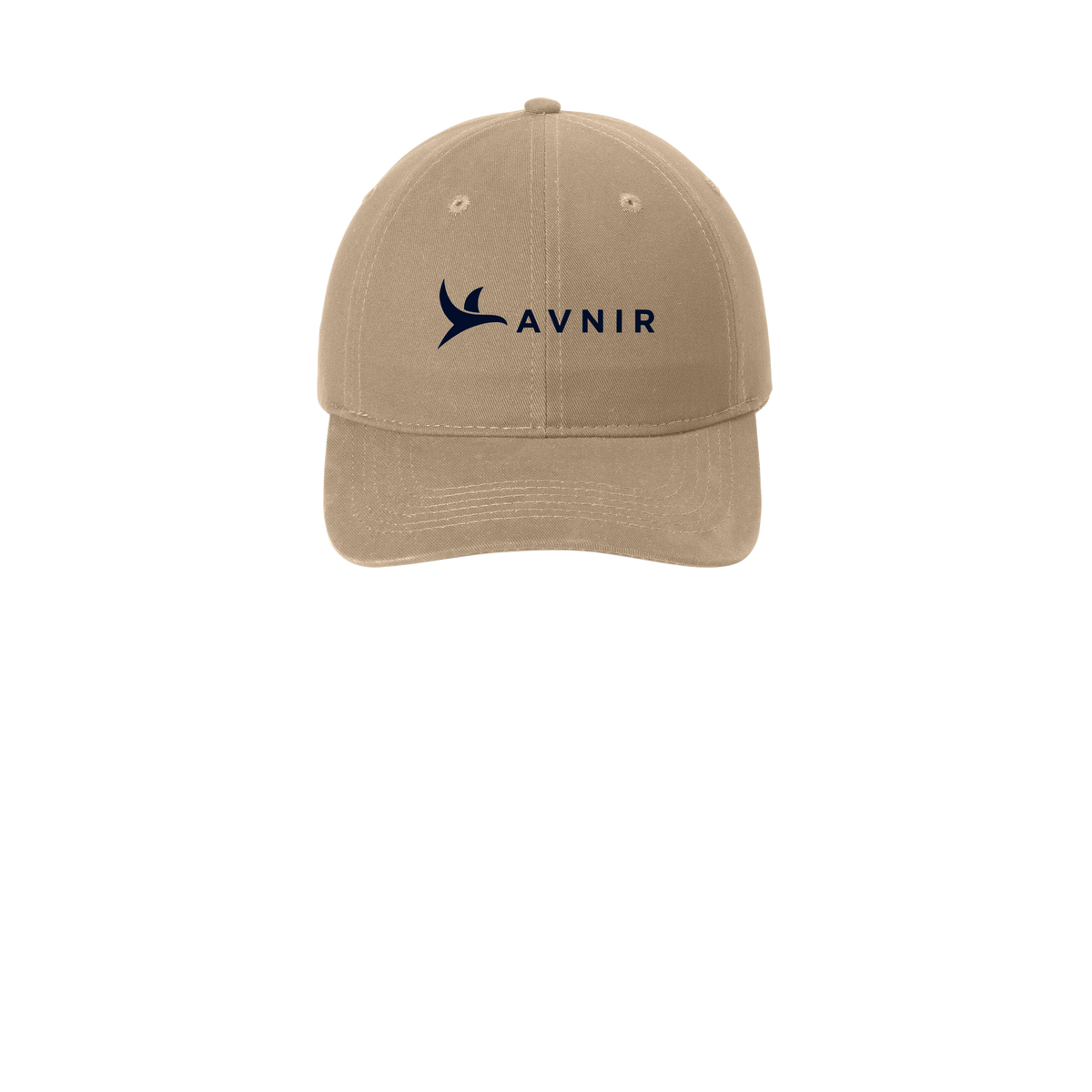 avnir-low-profile-dad-cap-embroidery-capfront-CP77-khaki-flat-front