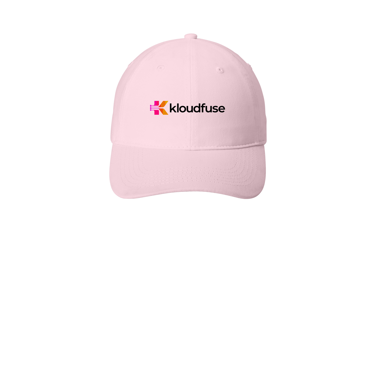 kloudfuse-low-profile-dad-cap-embroidery-capfront-CP77-lightpink-flat-front