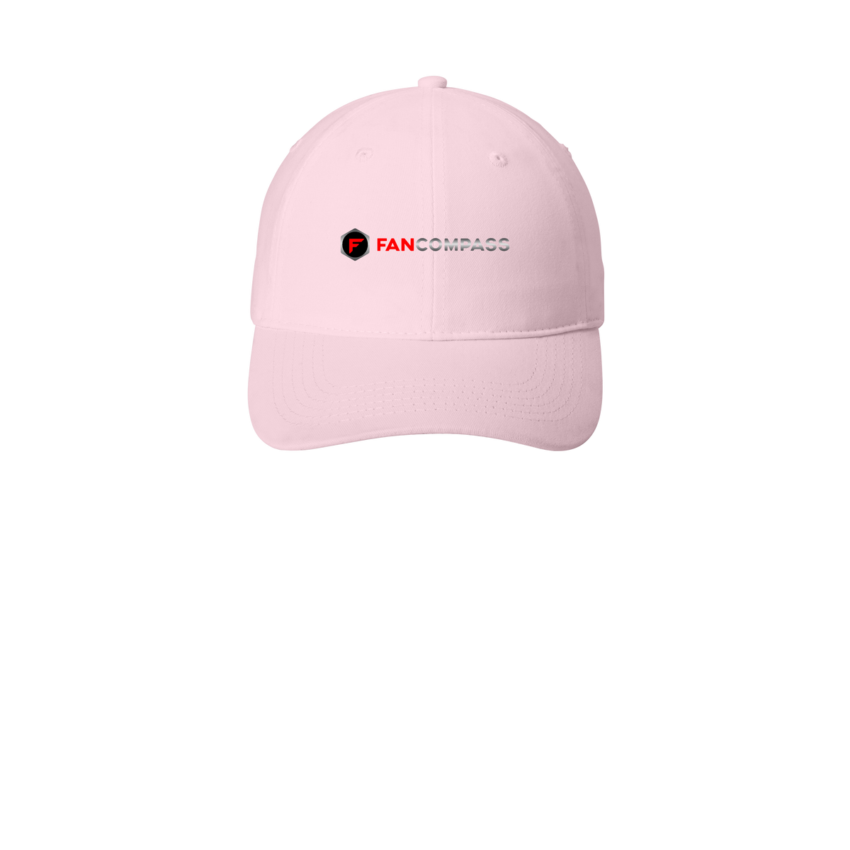 fancompass-low-profile-dad-cap-embroidery-capfront-CP77-lightpink-flat-front