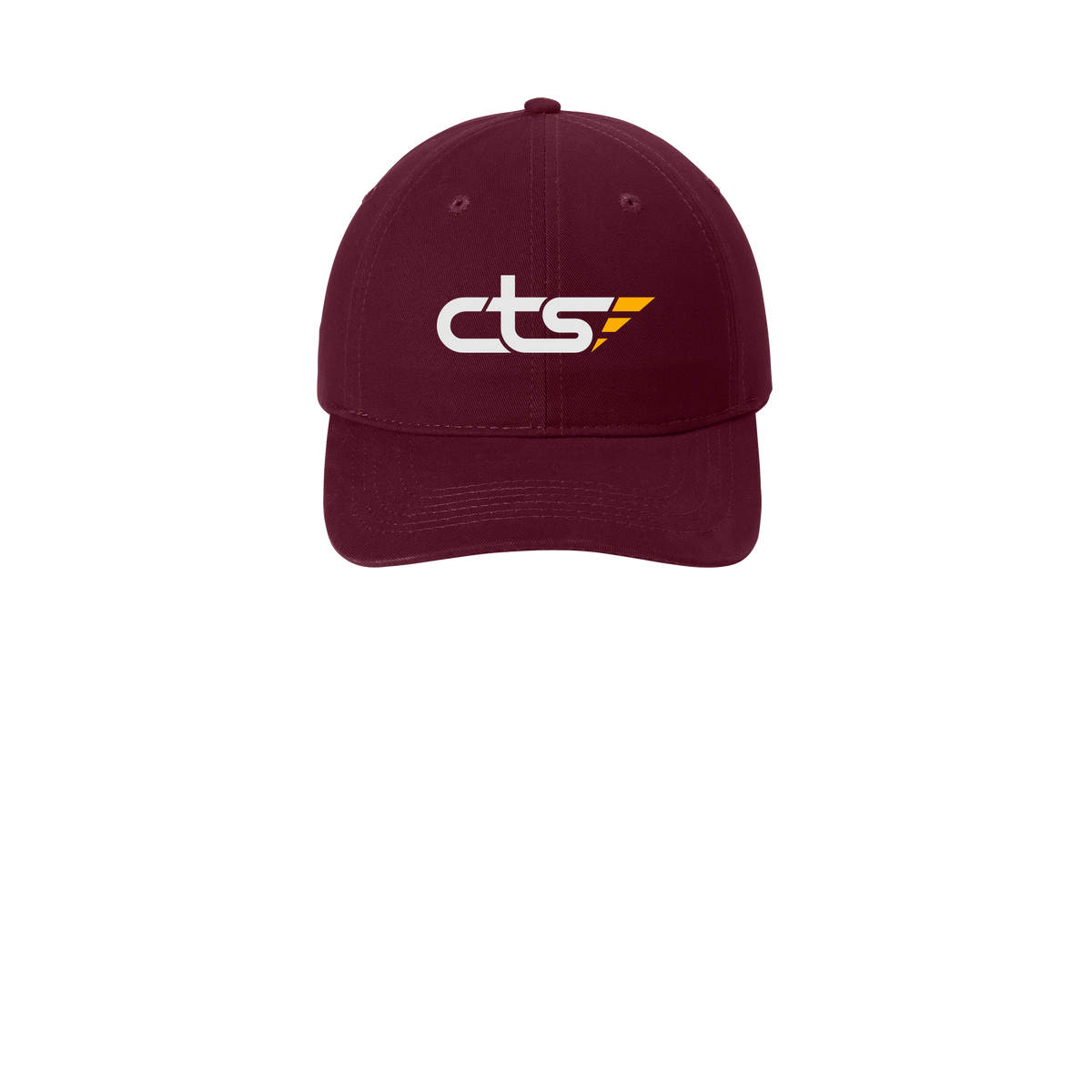 cts1-low-profile-dad-cap-embroidery-capfront-CP77-maroon-flat-front