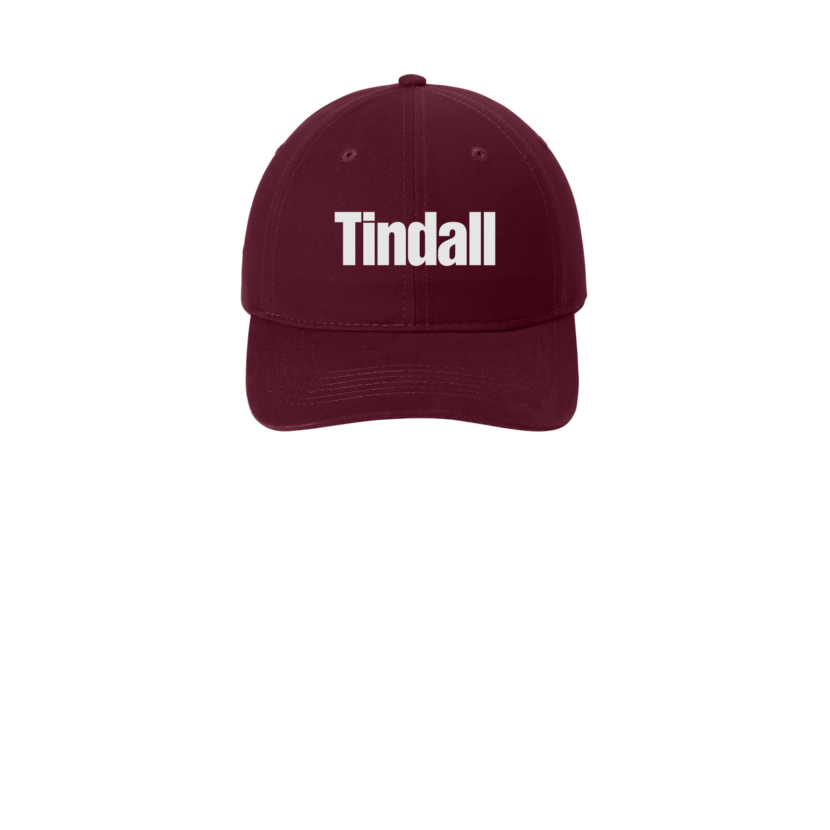 tindallcorp-low-profile-dad-cap-embroidery-capfront-CP77-maroon-flat-front