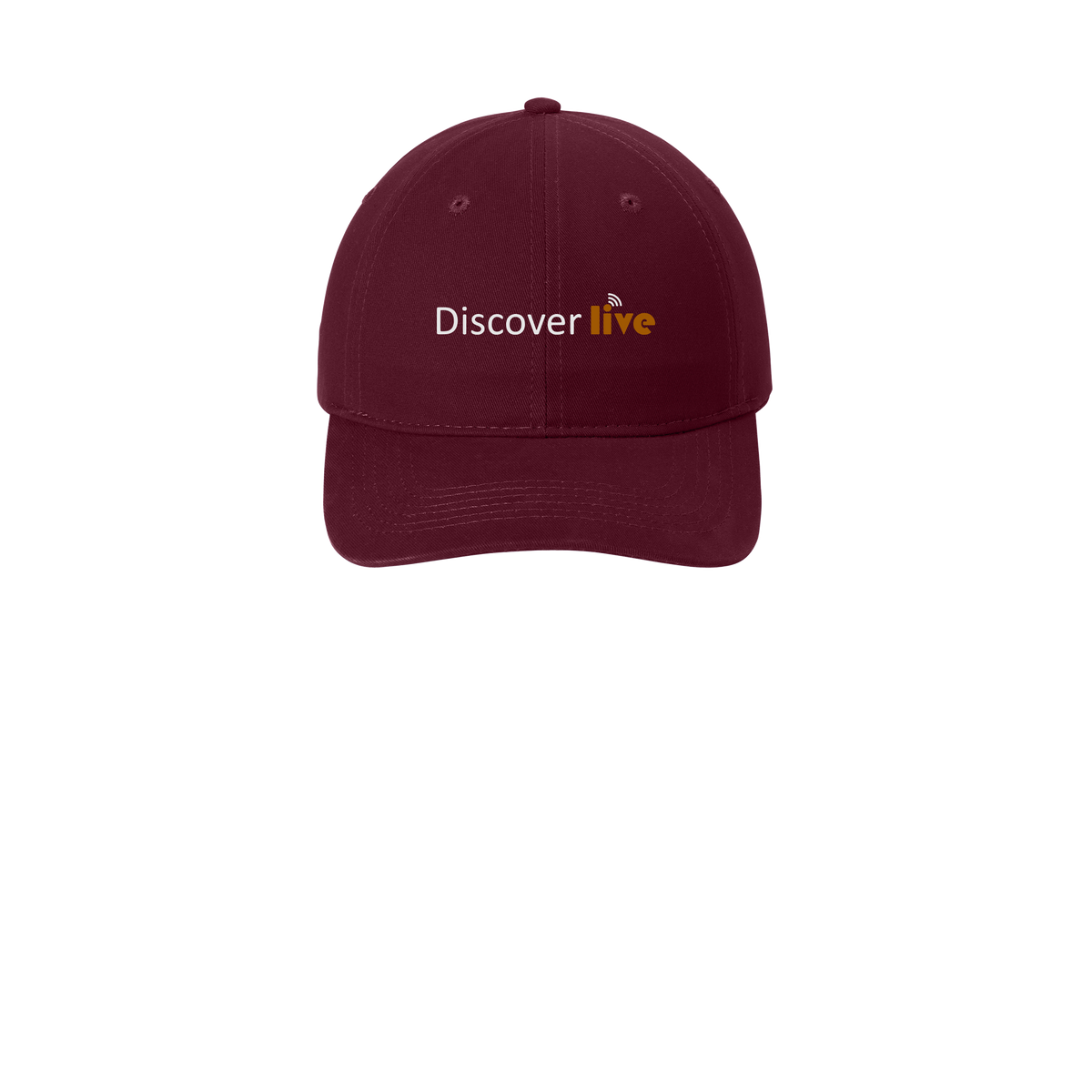 discover-low-profile-dad-cap-embroidery-capfront-CP77-maroon-flat-front