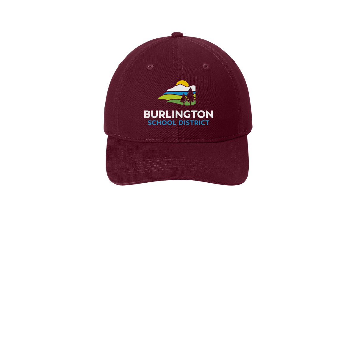 bsdvt-low-profile-dad-cap-embroidery-capfront-CP77-maroon-flat-front