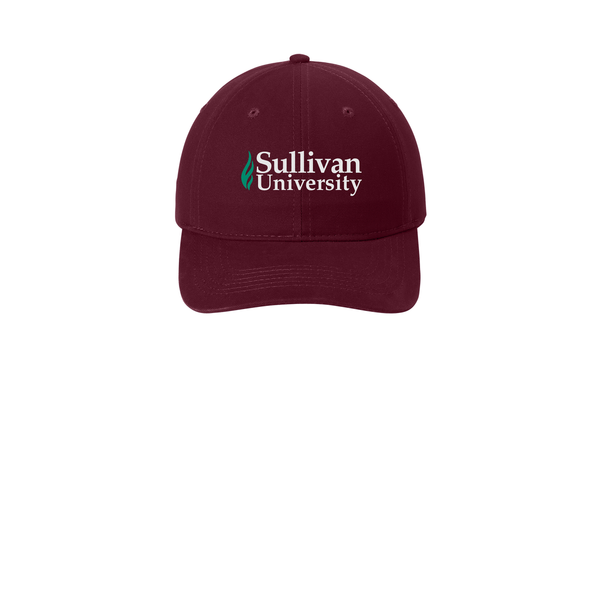 sullivan-low-profile-dad-cap-embroidery-capfront-CP77-maroon-flat-front