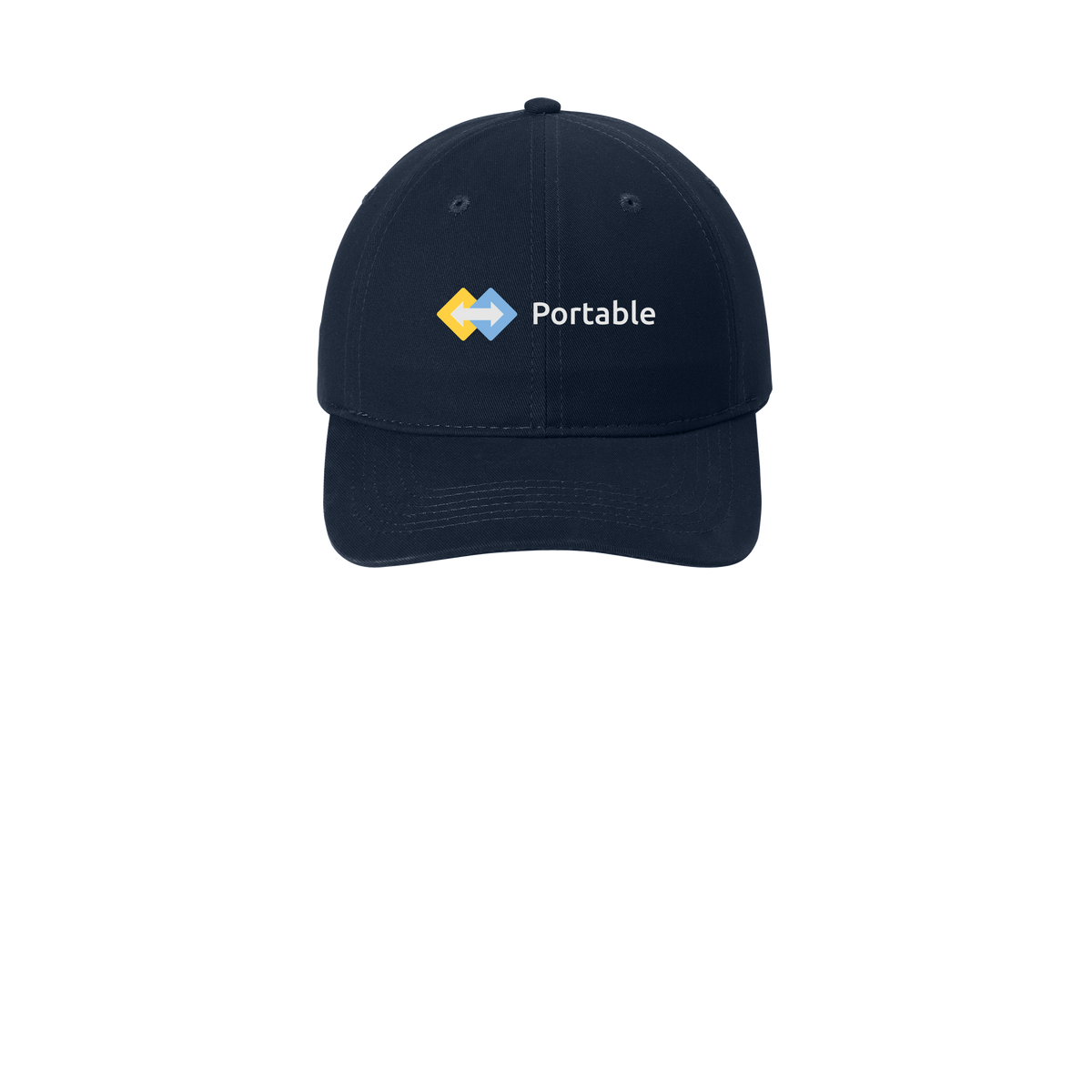 portable-low-profile-dad-cap-embroidery-capfront-CP77-navy-flat-front