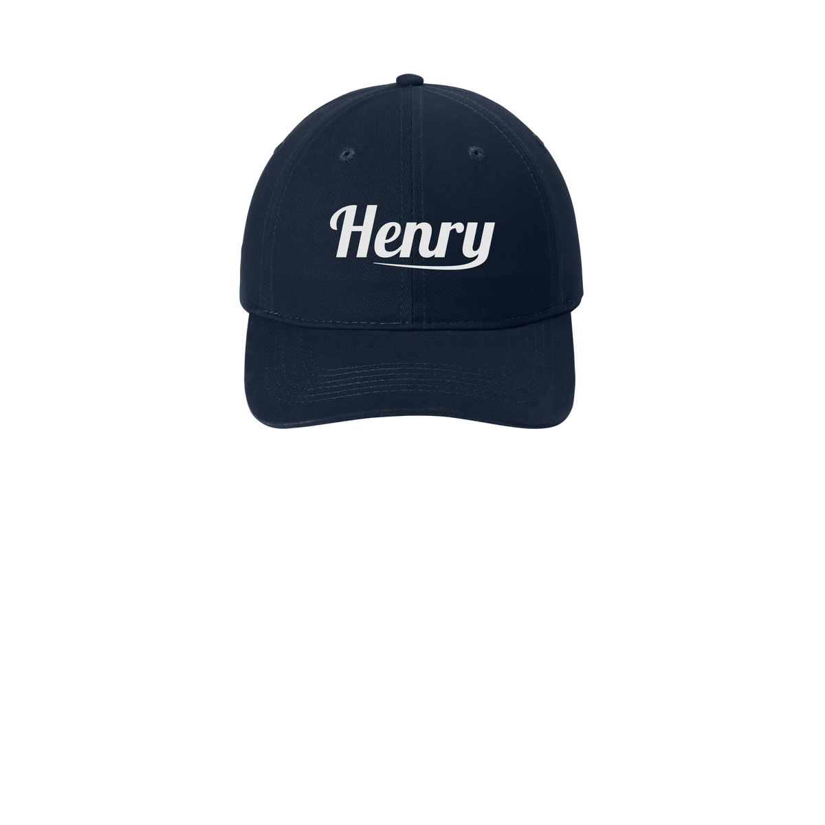 henrymeds-low-profile-dad-cap-embroidery-capfront-CP77-navy-flat-front