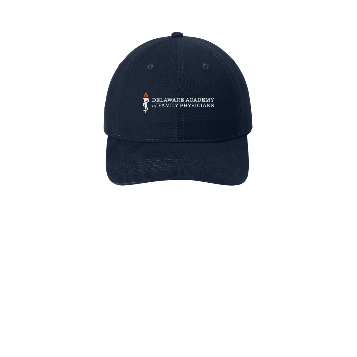 delfamdoc-low-profile-dad-cap-embroidery-capfront-CP77-navy-flat-front
