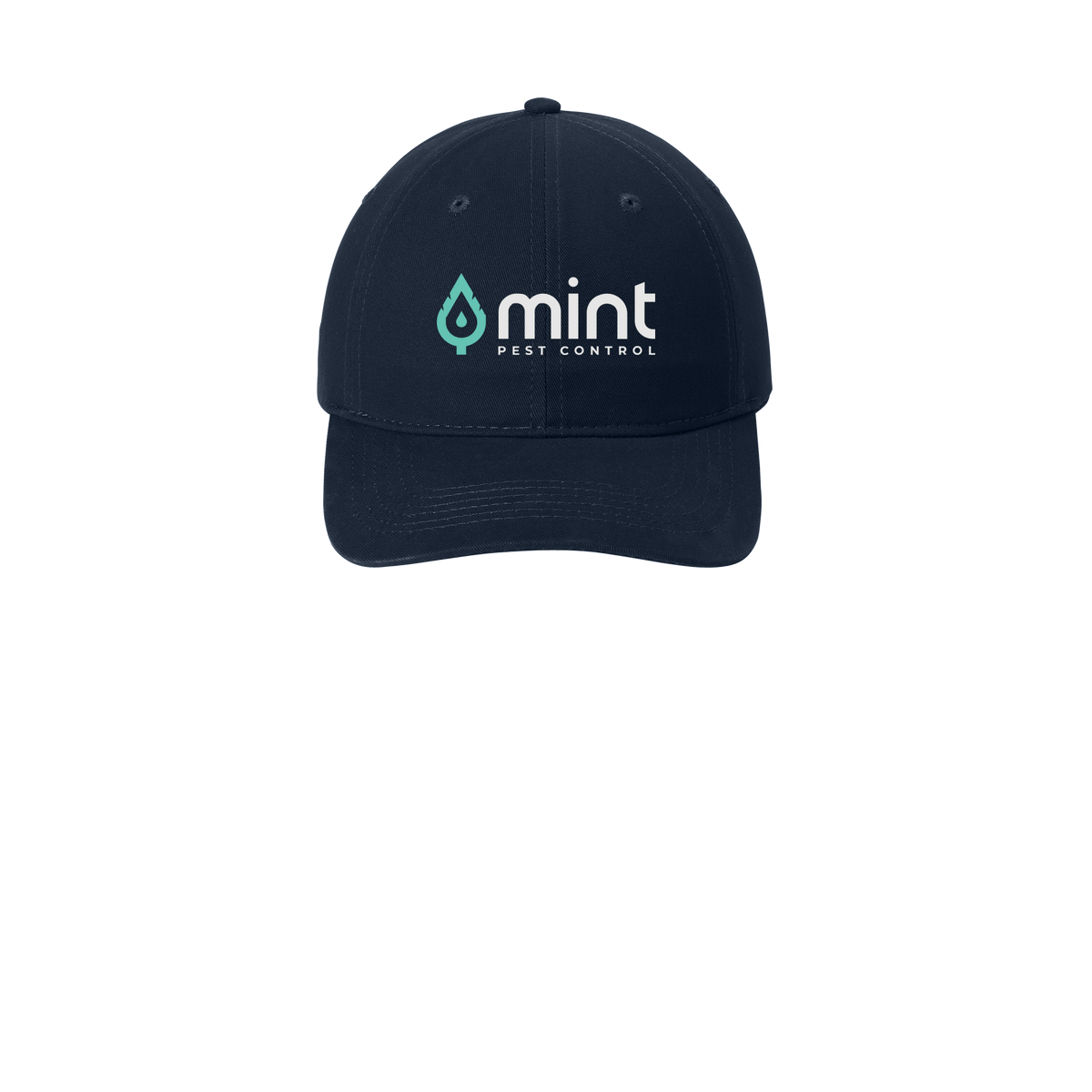 mintpest-low-profile-dad-cap-embroidery-capfront-CP77-navy-flat-front