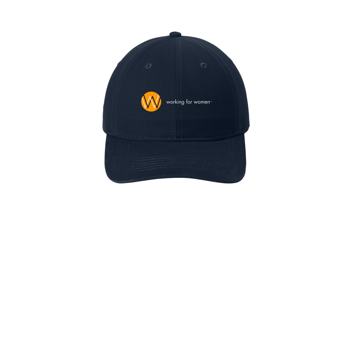 workingforwomen-low-profile-dad-cap-embroidery-capfront-CP77-navy-flat-front
