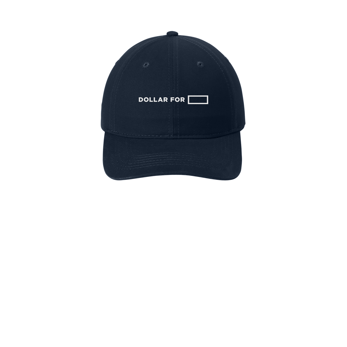 dollarfor-low-profile-dad-cap-embroidery-capfront-CP77-navy-flat-front