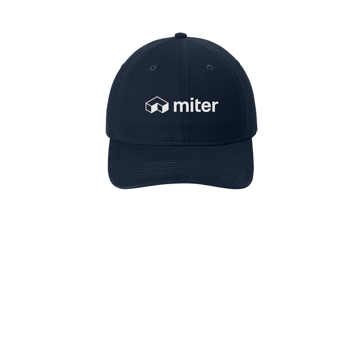 miter-low-profile-dad-cap-embroidery-capfront-CP77-navy-flat-front
