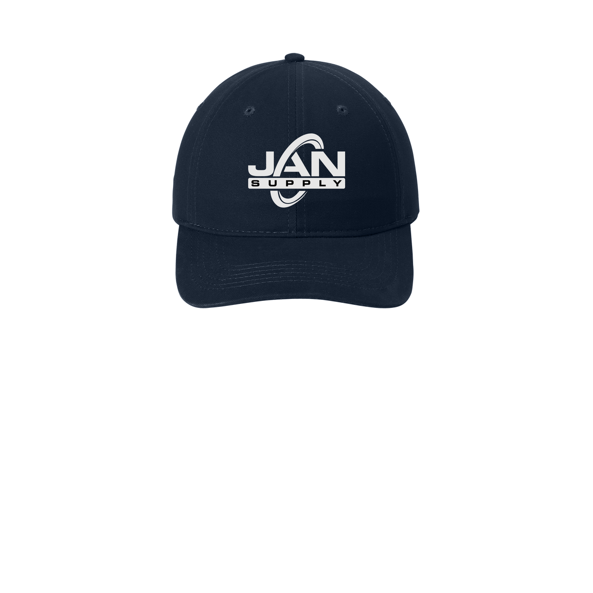 jan-pro-low-profile-dad-cap-embroidery-capfront-CP77-navy-flat-front