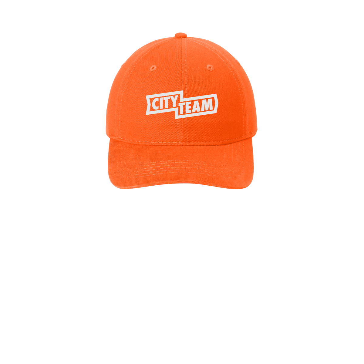 cityteam-low-profile-dad-cap-embroidery-capfront-CP77-orange-flat-front