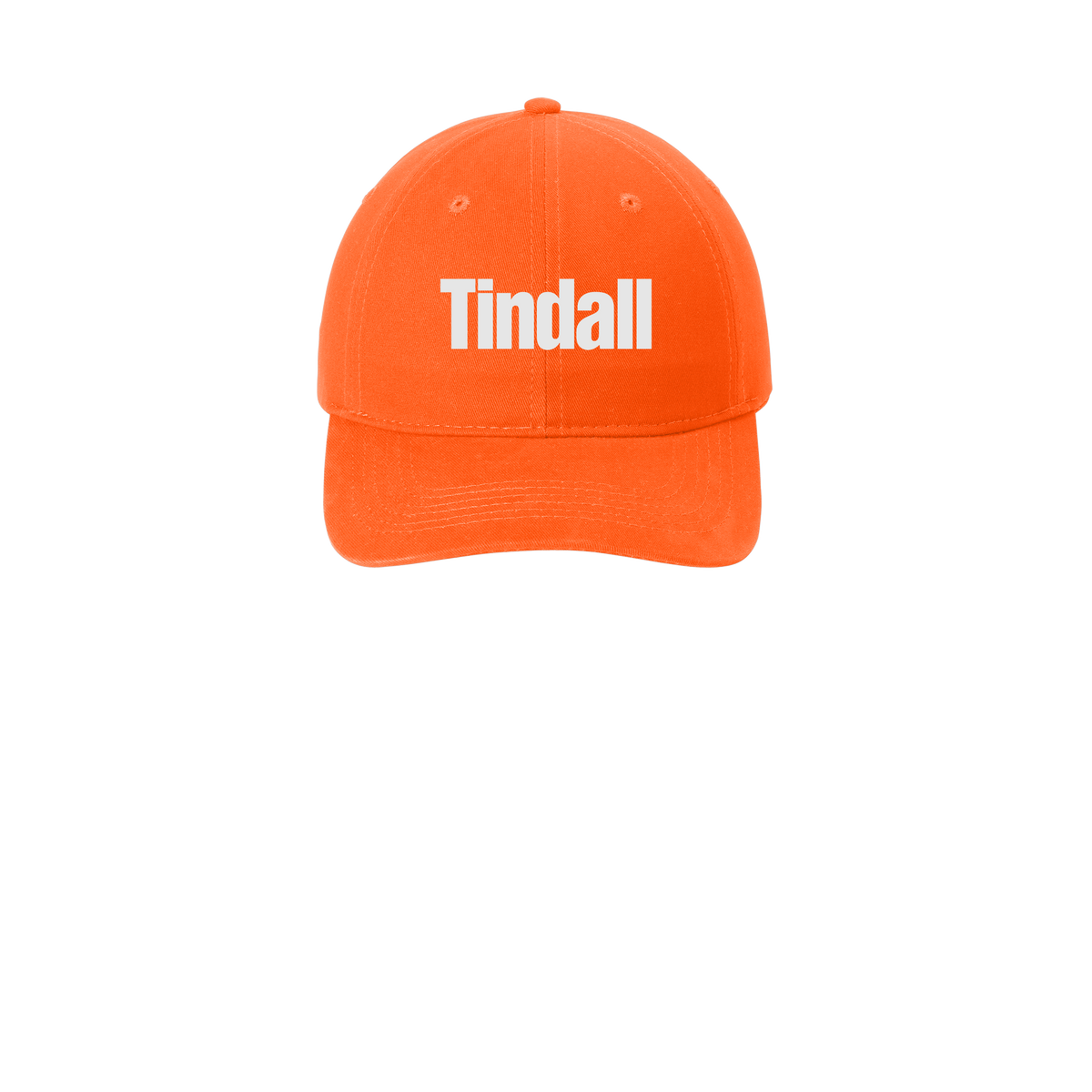 tindallcorp-low-profile-dad-cap-embroidery-capfront-CP77-orange-flat-front