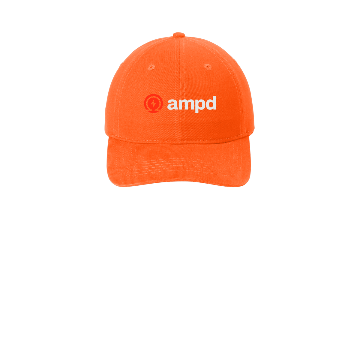 ampd-low-profile-dad-cap-embroidery-capfront-CP77-orange-flat-front
